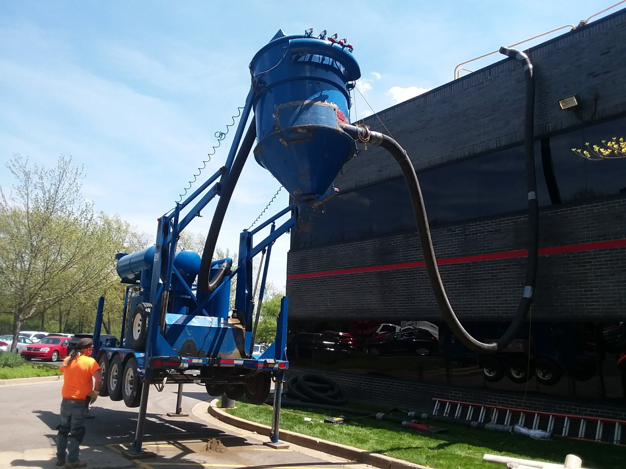 Warehouse before deconstruction