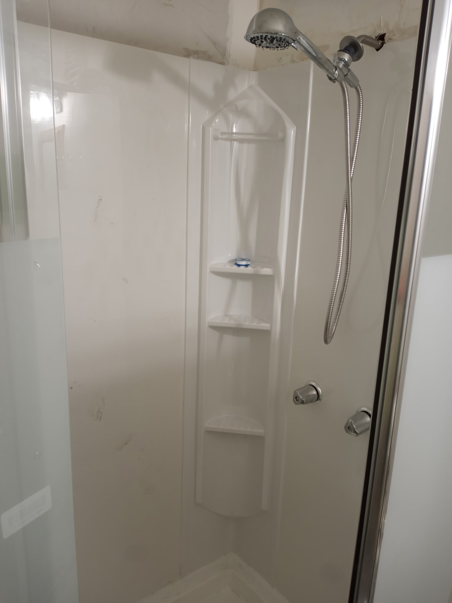 Bathroom renovation detail