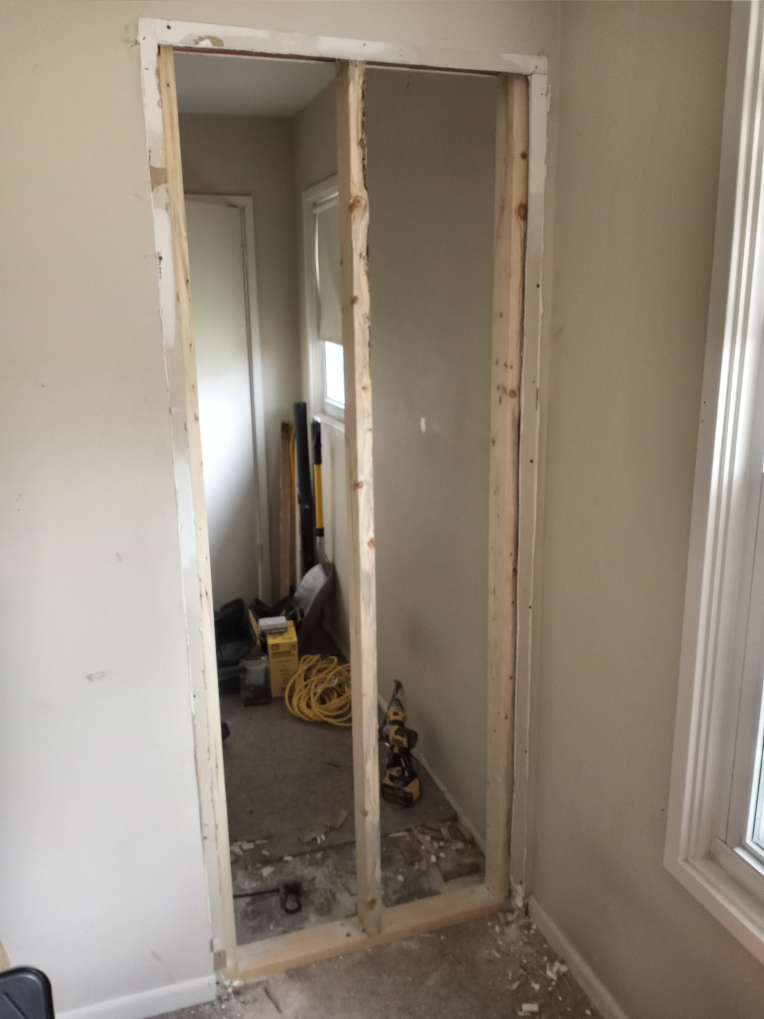Wall removal work